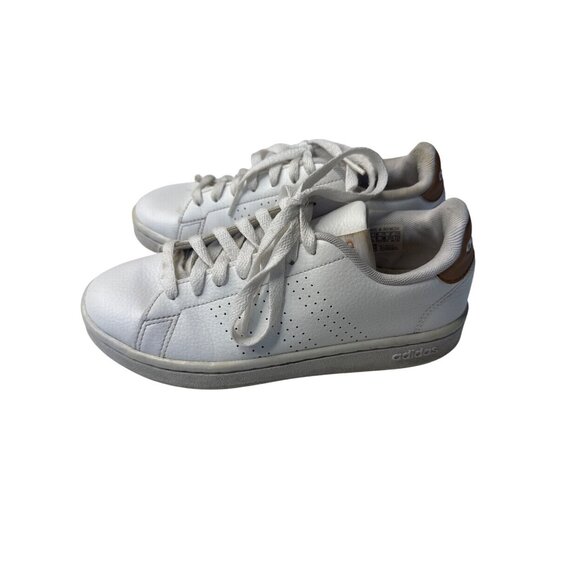 Adidas Womens White & Gold Sneakers size 6.5 - Picture 4 of 8